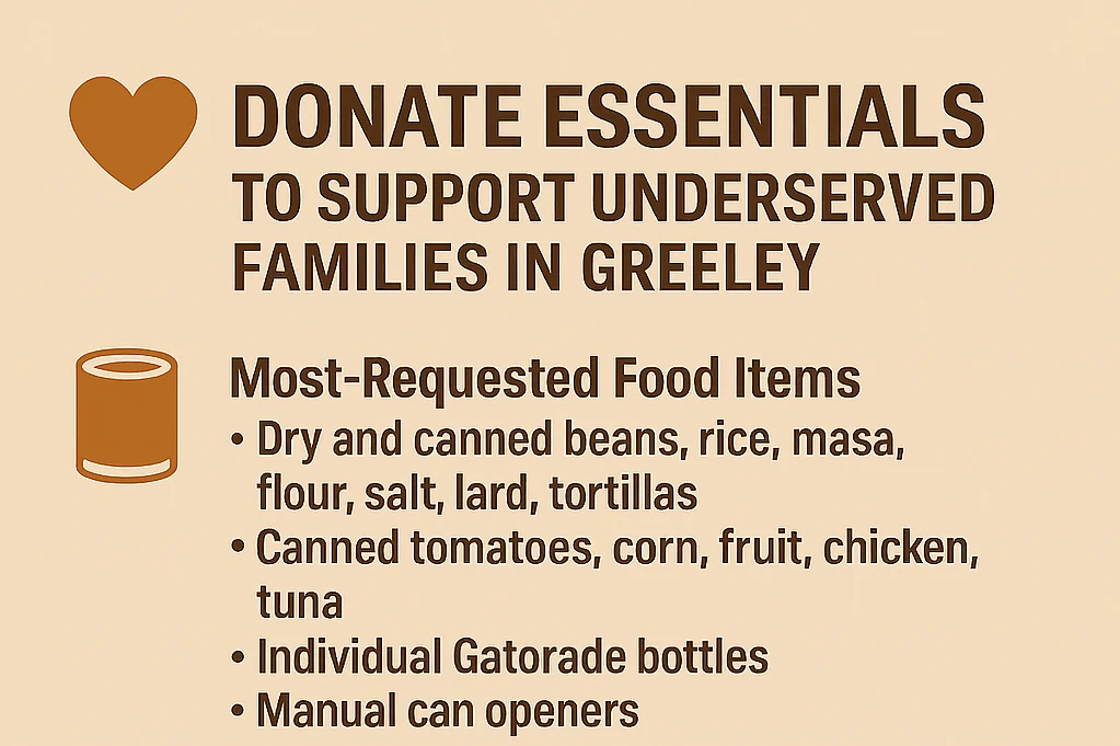 food drive poster top area